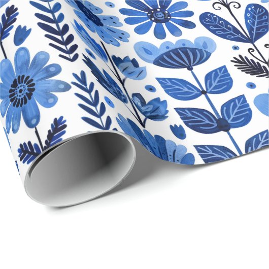 Skandinavienmuster Geschenkpapier (Rolleneckpunkt)