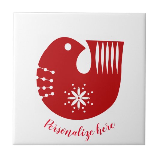 Skandinavienvogel      fliese (Vorderseite)