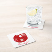 Skandinavienvogel Rechteckiger Pappuntersetzer (Vor Ort)