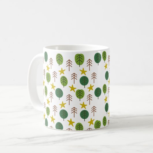 Skandinavienwald Kaffeetasse (Vorderseite Links)