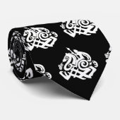 Skandinavier alle Vater Odin Silhouette Krawatte (Gerollt)