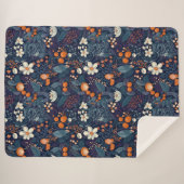 Skandinavier Blumendruck Sherpadecke (Vorderseite (Horizontal))