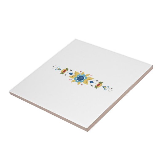 Skandinavier Blumenstrauch Fliese (Seite)