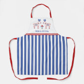 Skandinavier Blumenstrauß Schürze (Vorderseite)