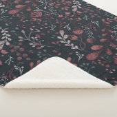 Skandinavier Blumenvolk Kunst Nahtloses Muster Sie Sherpadecke (3/4)