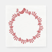 Skandinavier Blumenzwerge Papier Napkins Serviette (Vorderseite)