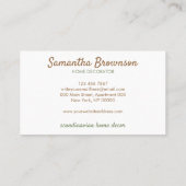 Skandinavier Boho Decke Katze Hund Nordic New Zuha Visitenkarte (Rückseite)