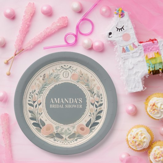 Skandinavier Boho Floral Pappteller (Party)