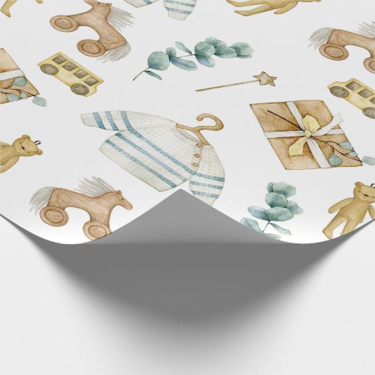 Skandinavier Boho Kinderzimmer Duck Geschenkpapier (Ecke)