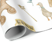 Skandinavier Boho Kinderzimmer Duck Geschenkpapier (Rolleneckpunkt)