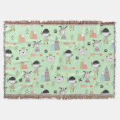 Skandinavier Boho Wilderness Fun Decke (Vorderseite)