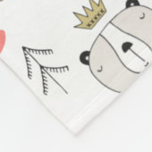 Skandinavier Boho Wilderness Fun Fleecedecke (Ecke)