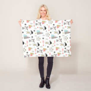 Skandinavier Boho Wilderness Stroller Blanket Fleecedecke