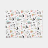 Skandinavier Boho Wilderness Stroller Blanket Fleecedecke (Vorderseite (Horizontal))