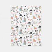 Skandinavier Boho Wilderness Stroller Blanket Fleecedecke (Vorderseite)