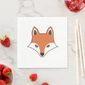 Skandinavier Cartoon Fox Face Serviette (Beispiel)