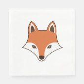 Skandinavier Cartoon Fox Face Serviette (Vorderseite)