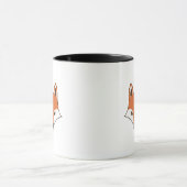 Skandinavier Cartoon Fox Face Tasse (Zentrum)