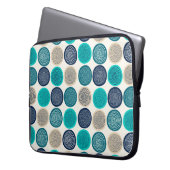 Skandinavier Circle Dots Mandala Muster 1 Laptopschutzhülle (Vorderseite Links)