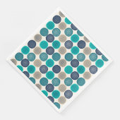 Skandinavier Circle Dots Mandala Muster 1 Serviette (Ecke)