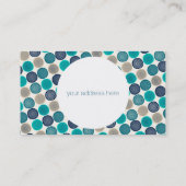 Skandinavier Circle Dots Mandala Muster 1 Visitenkarte (Rückseite)