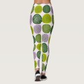 Skandinavier Circle Dots Mandala Muster 2 Leggings (Rückseite)