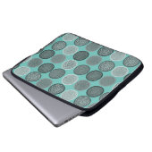 Skandinavier Circle Dots Mandala Muster 3 Laptopschutzhülle (Vorne Knopf)