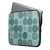 Skandinavier Circle Dots Mandala Muster 3 Laptopschutzhülle (Vorderseite Links)
