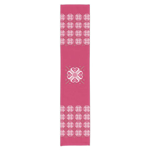 Skandinavier Crimson Red Holiday Table Runner Kurzer Tischläufer