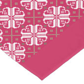 Skandinavier Crimson Red Holiday Table Runner Kurzer Tischläufer (Ecke)