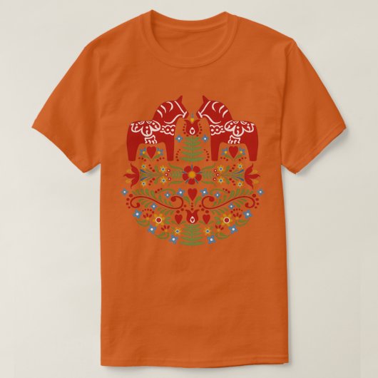 Skandinavier Dala Horse T-Shirt (Design vorne)