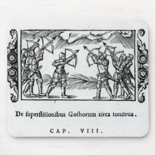 Skandinavier, die ihre Pfeile verwenden Mousepad