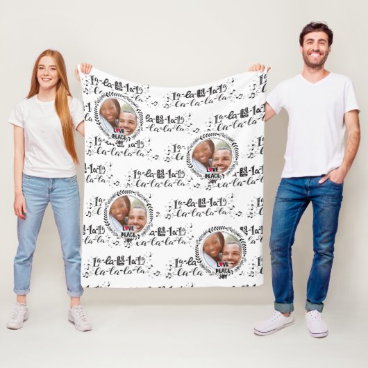 Skandinavier Doodle FOTO Blanket Weihnachtsgeschen Fleecedecke (Beispiel)