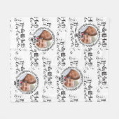 Skandinavier Doodle FOTO Blanket Weihnachtsgeschen Fleecedecke (Vorderseite (Horizontal))