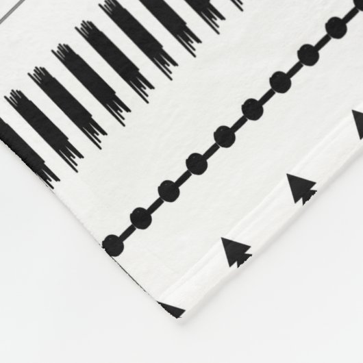 Skandinavier Doodle FOTO Blanket Weihnachtsgeschen Fleecedecke (Ecke)