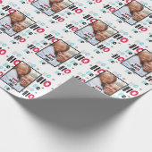 Skandinavier Doodle FOTO Weihnachten Moderne Geschenkpapier (Ecke)