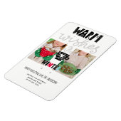 Skandinavier Doodle Weihnachtsgebäck FOTO Keepake Magnet (Linke Seite)