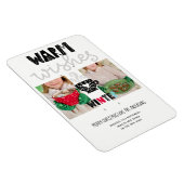 Skandinavier Doodle Weihnachtsgebäck FOTO Keepake Magnet (Rechte Seite)