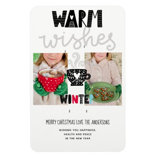 Skandinavier Doodle Weihnachtsgebäck FOTO Keepake Magnet (Vertikal)