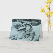 Skandinavier-Drache Karte (Gelbe Blume)