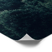 Skandinavier Foggy Pine Forest Poster (Ecke)