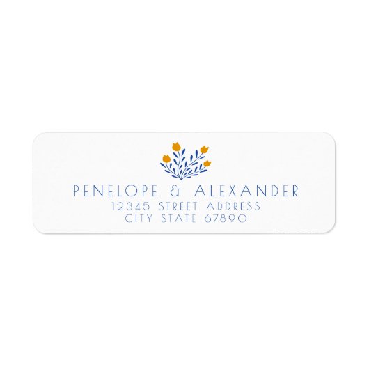 Skandinavier Folk-Blume in der blauen gelben Rücks (Vorne)