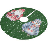 Skandinavier Folk Santa Claus Polyester Weihnachtsbaumdecke (Schrägansicht)