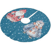 Skandinavier Folk Santa Claus Polyester Weihnachtsbaumdecke (Schrägansicht)