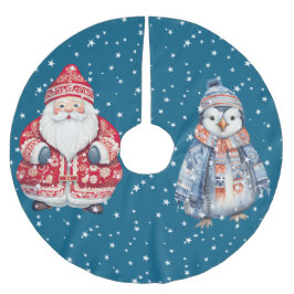Skandinavier Folk Santa Claus Polyester Weihnachtsbaumdecke
