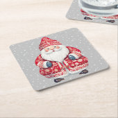 Skandinavier Folk Santa Claus Rechteckiger Pappuntersetzer (angewinkelt)