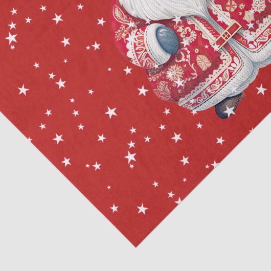 Skandinavier Folk Santa Claus Seidenpapier (Ausschnitt)