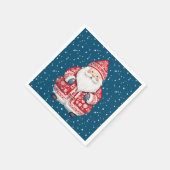Skandinavier Folk Santa Claus Serviette (Ecke)