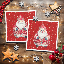 Skandinavier Folk Santa Claus Serviette