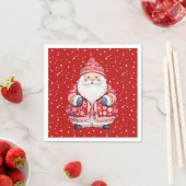 Skandinavier Folk Santa Claus Serviette (Beispiel)